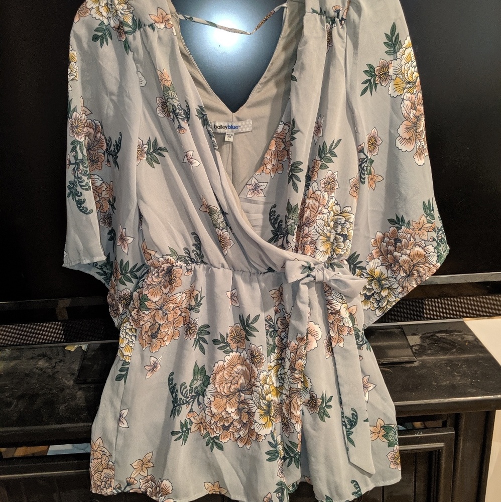 Bailey Blue Floral Romper